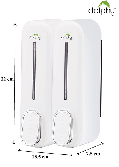 CLASSIC Dual Soap/Shampoo Dispenser 300ml -White V959-DSDR0043