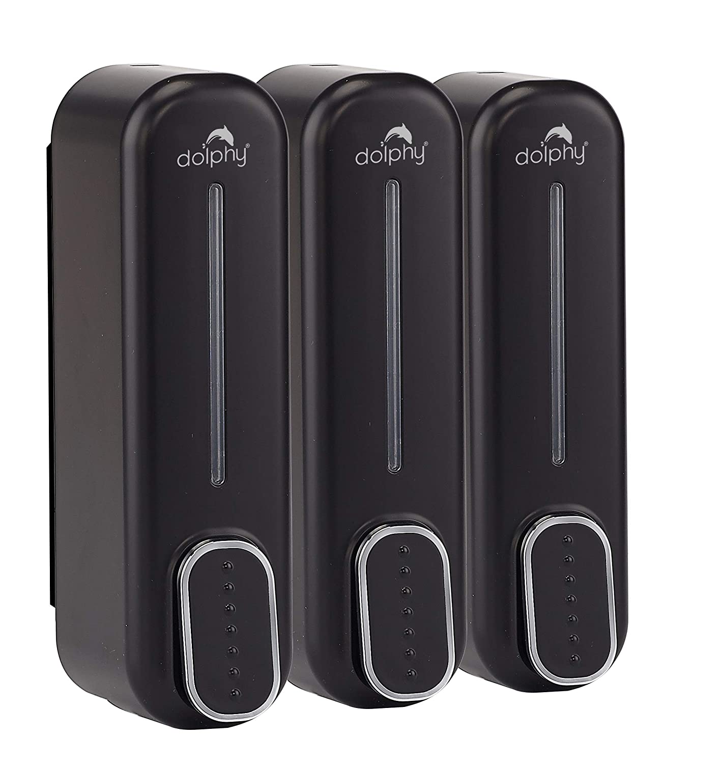 Manual Soap Dispenser 300ml (Pack of 3) - Black V959-DSDR0061