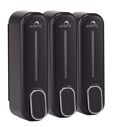 Manual Soap Dispenser 300ml (Pack of 3) - Black V959-DSDR0061