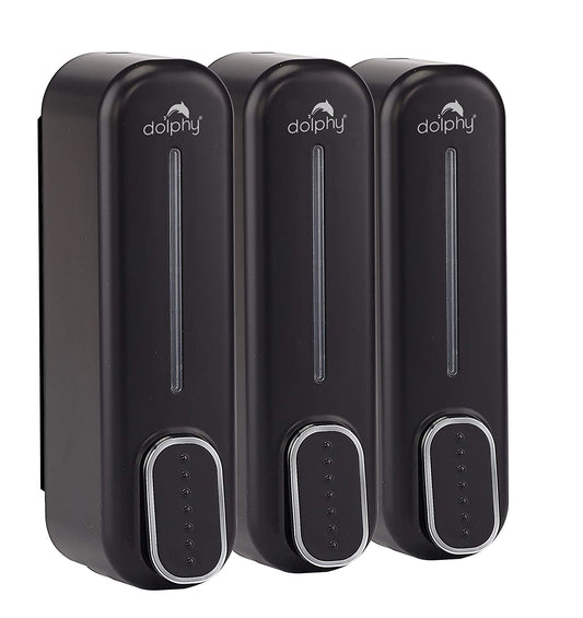 Manual Soap Dispenser 300ml (Pack of 3) - Black V959-DSDR0061