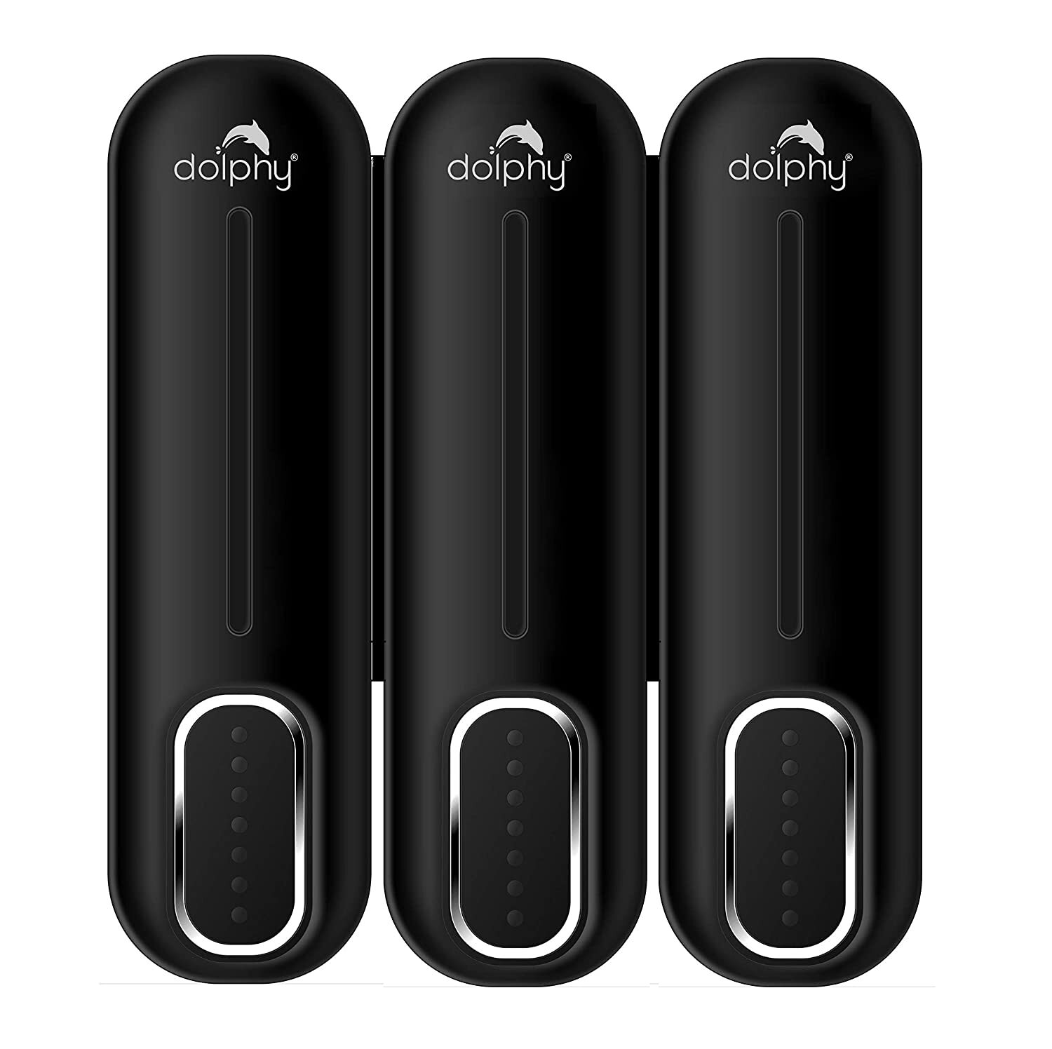 Manual Soap Dispenser 300ml (Pack of 3) - Black V959-DSDR0061