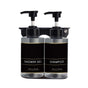 Liquid Soap Dispenser 300ml - Transparent Black V959-DSDR0149