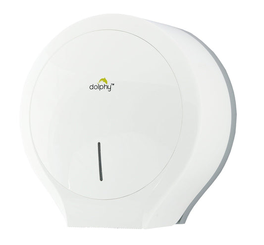 CLASSIC Jumbo Toilet Paper Roll Dispenser - White V959-DTPR0009