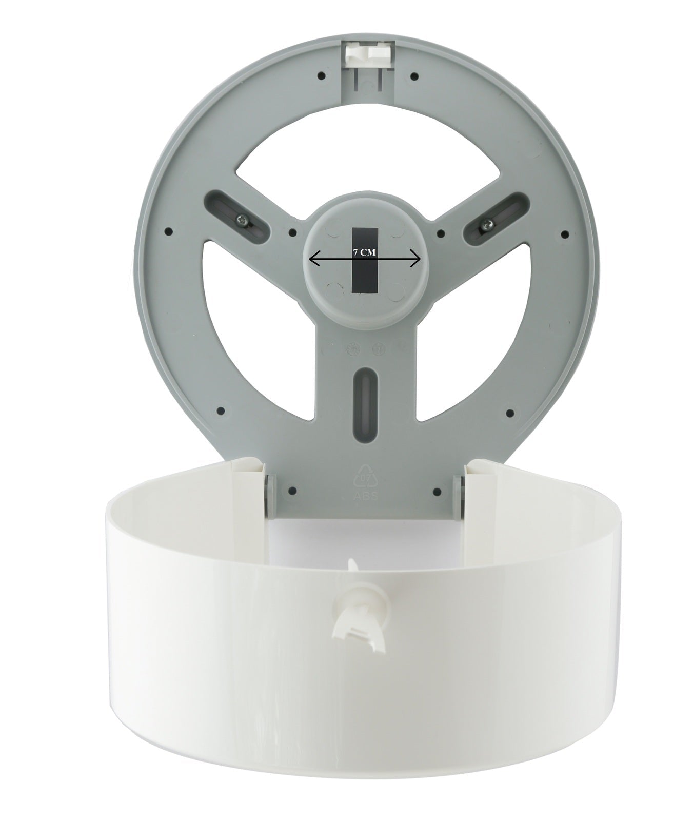 CLASSIC Jumbo Toilet Paper Roll Dispenser - White V959-DTPR0009