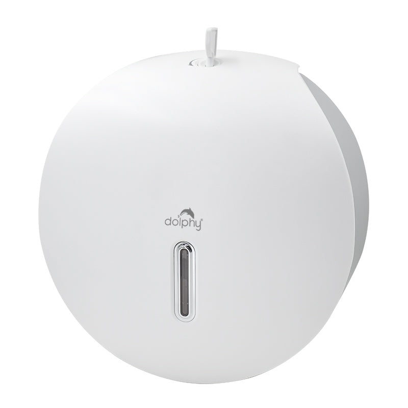 PLAZA Jumbo Toilet Roll Dispenser - White V959-DTPR0014