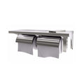 Stainless Steel Twin Toilet Roll Holder with Shelf V959-DTPR0016