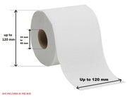 Stainless Steel Twin Toilet Roll Holder with Shelf V959-DTPR0016
