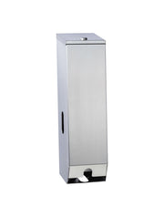 Double Toilet Roll Dispenser - Silver V959-DTPR0035