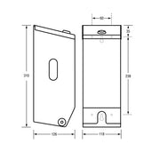 Double Toilet Roll Dispenser - Silver V959-DTPR0035