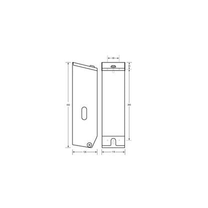 Triple Toilet Roll Dispenser - Silver V959-DTPR0036
