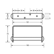 Stainless Steel Toilet Roll Holder V959-DTPR0037