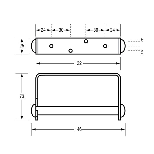 Stainless Steel Toilet Roll Holder V959-DTPR0037
