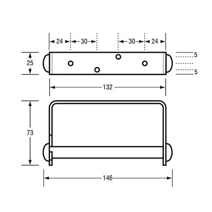 Stainless Steel Toilet Roll Holder V959-DTPR0037