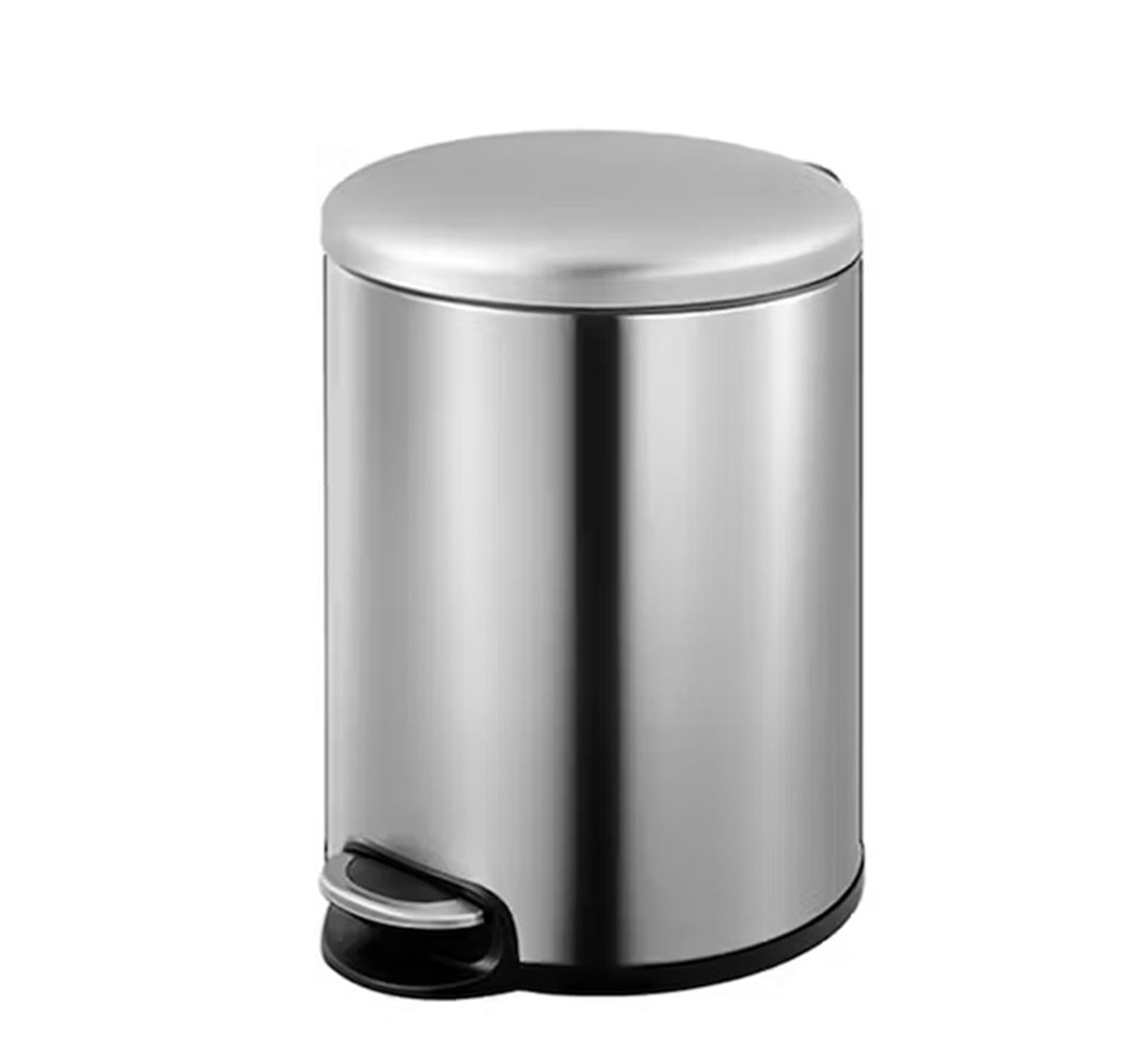 Round Soft Closing Stainless Steel Pedal Bin -3L V959-DWBN0017