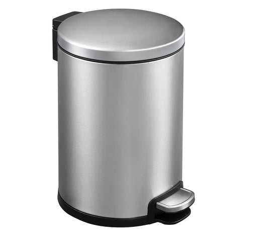 Round Soft Closing Stainless Steel PEDAL Bin - 6L V959-DWBN0024