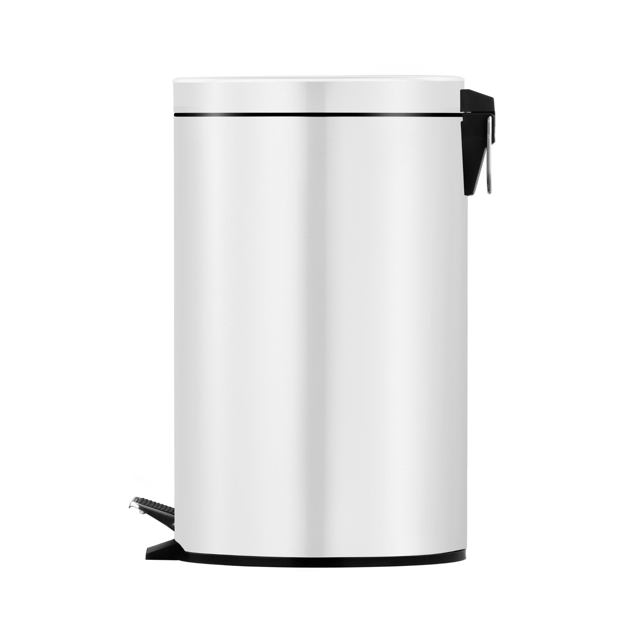 5L Round Stainless Steel Pedal Bin - White V959-DWBN0086-W