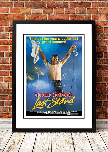 Cold Chisel 'Last Stand' Movie Poster 1983 - Framed A2 V967-A30431-A2