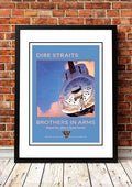 Dire Straits 'Brothers In Arms' In Store Poster 1985- Framed A4 V967-A30432-A4