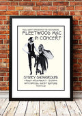 Fleetwood Mac / Santana 'Sydney Showground' Poster 1977 - Framed A2 V967-A30434-A2