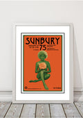 Sunbury 'Music Festival' Poster 1975 - Framed White A3 V967-A3W455-A3
