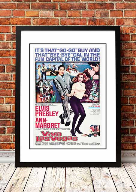Elvis 'Viva Las Vegas' Framed Movie Poster! - Framed A2 V967-EP0430-A2
