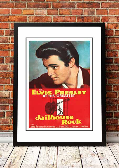 Elvis 'Jailhouse Rock' Framed Movie Poster! - Framed A2 V967-EP0431-A2