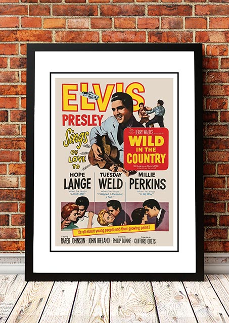 Elvis 'Wild in the Country' Framed Movie Poster! - Framed A2 V967-EP0433-A2
