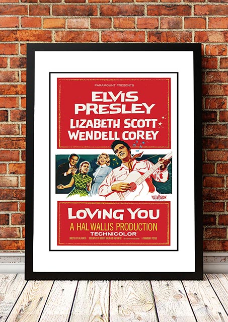 Elvis 'Loving You' Framed Movie Poster! - Framed A2 V967-EP0434-A2