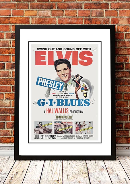 Elvis 'G.I. Blues' Framed Movie Poster! - Framed A2 V967-EP0436-A2