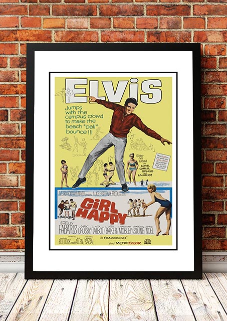 Elvis 'Girl Happy' Framed Movie Poster! - Framed A2 V967-EP0437-A2