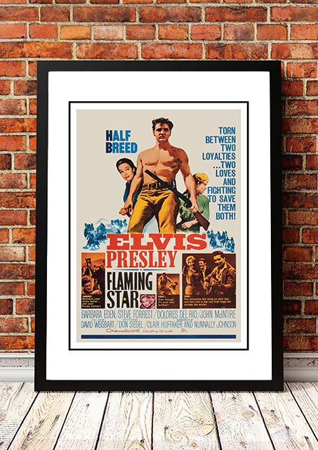 Elvis 'Flaming Star' Framed Movie Poster! - Framed A2 V967-EP0438-A2