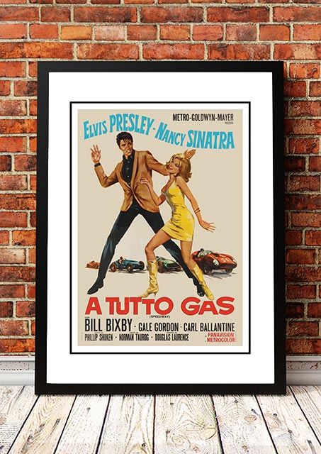 Elvis 'A Tutto Gas' Framed Movie Poster! - Framed A2 V967-EP0439-A2
