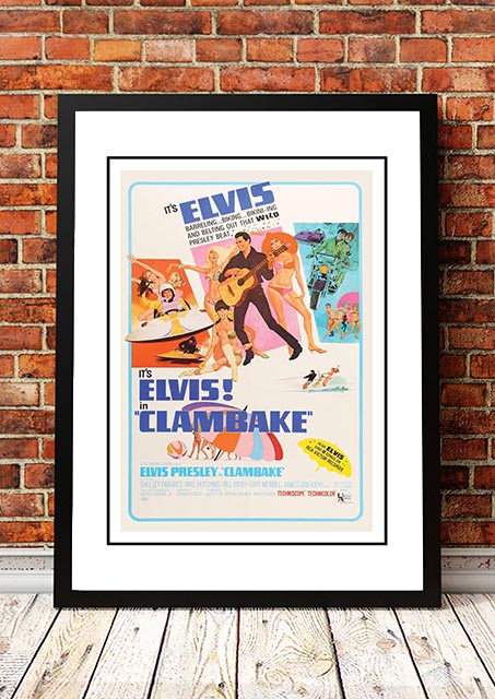 Elvis 'Clambake' Framed Movie Poster! - Framed A2 V967-EP0442-A2