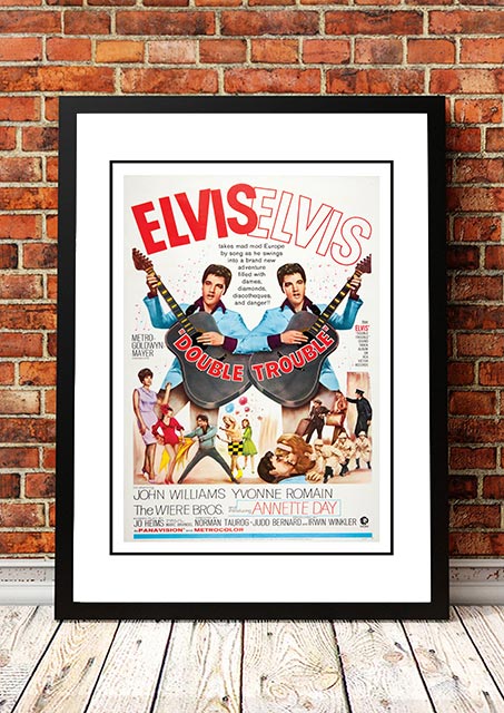 Elvis 'Double Trouble' Framed Movie Poster! - Framed A2 V967-EP0443-A2