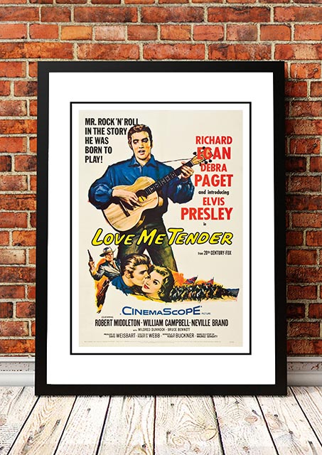 Elvis 'Love Me Tender' Framed Movie Poster! - Framed A2 V967-EP0453-A2
