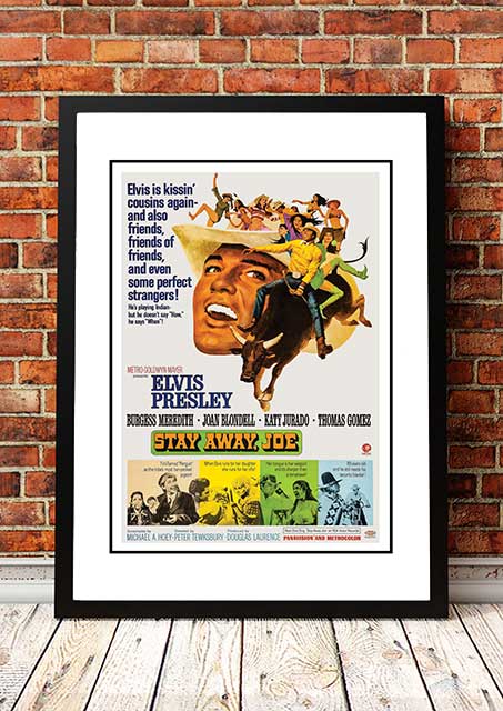 Elvis 'Stay Away Joe' Framed Movie Poster! - Framed A2 V967-EP0457-A2