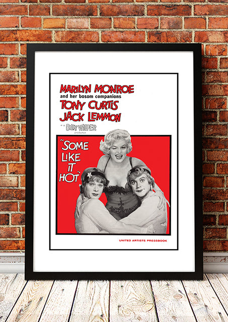 Marilyn Monroe 'Some Like It Hot' Framed Movie Poster! - Framed A2 V967-MM0430-A2