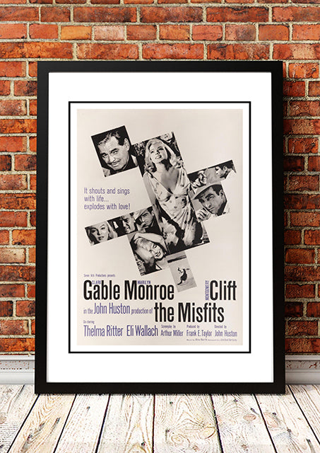 Marilyn Monroe 'The Misfits' Framed Movie Poster! - Framed A4 V967-MM0436-A4