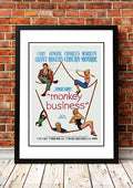 Marilyn Monroe 'Monkey Business' Framed Movie Poster! - Framed A2 V967-MM0437-A2