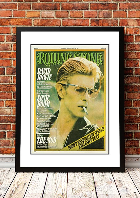 David Bowie' Rolling Stone Magazine Cover! - Framed A2 V967-RSM29-A2