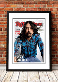 Dave Grohl' Rolling Stone Magazine Cover! - Framed A2 V967-RSM33-A2