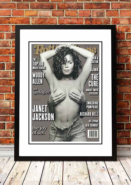 Janet Jackson' Rolling Stone Magazine Cover! - Framed A2 V967-RSM37-A2