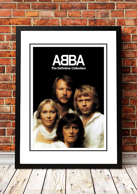 ABBA 'The Definitive Collection' In Store Poster 2001 - Framed A2 V967-SS0429-A2