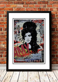 Amy Winehouse 'Art' Poster - Framed A2 V967-SS0430-A2