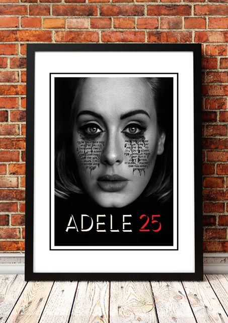 Adele '25' In Store Promotional Poster - Framed A2 V967-SS0431-A2