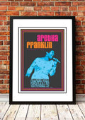 Aretha Franklin 'Fillmore West' San Francisco, USA Concert Poster 1971 - Framed A2 V967-SS0432-A2