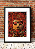 Bob Dylan 'Mr Tambourine Man' Pop Art Poster - Framed A2 V967-SS0434-A2