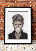 David Bowie 'Bubblegum' Pop Art Poster - Framed A3 V967-SS0438-A3