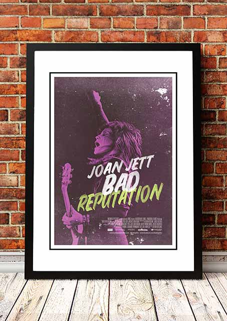 Joan Jett 'Bad Reputation' Movie Poster 2018 - Framed A2 V967-SS0446-A2