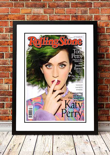 Katy Perry 'Rolling Stone Magazine' Cover Poster 2014 - Framed A2 V967-SS0447-A2